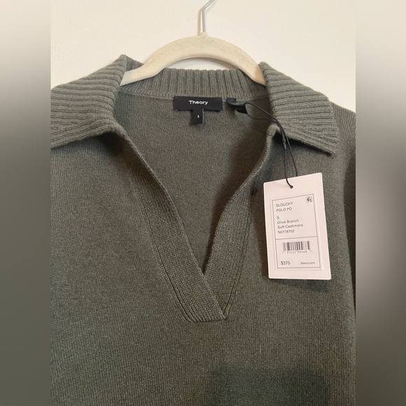 NEW WITH TAG | Women’s Theory Polo Cashmere Sweater (Size Small) - Picture 2 of 6